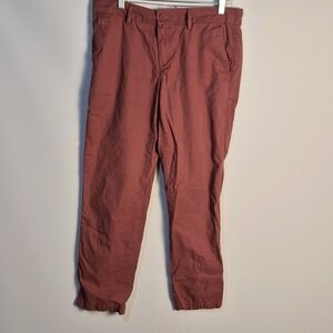 LEVI'S Brick Red Flat Front Chino Button Back Pockets Slim or Straight Fit Pants